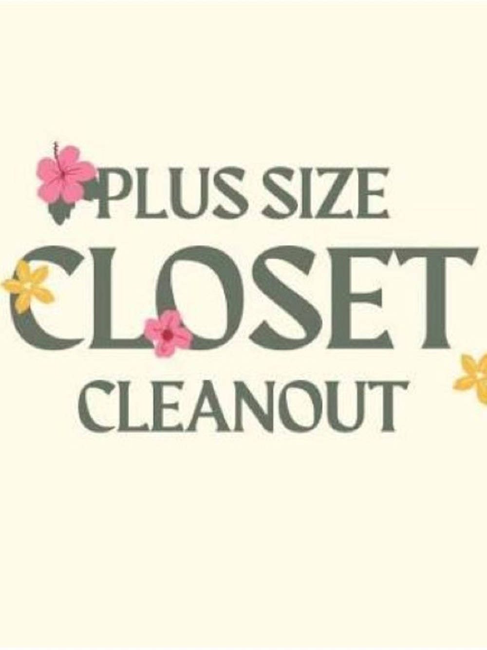 Plus Size Closet Cleanout SALE